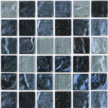 Aquabella Aurora Borealis Magic 1x1 Glass Tile